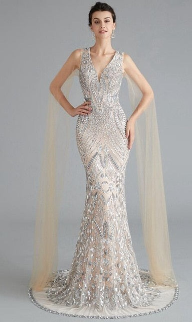 Women's Evening long formal Dress 1920s Sequin Will NT Women's Evening long formal Dress 1920s Sequin Will NT