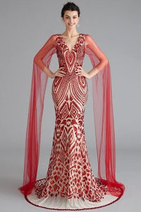 Women's Evening long formal Dress 1920s Sequin